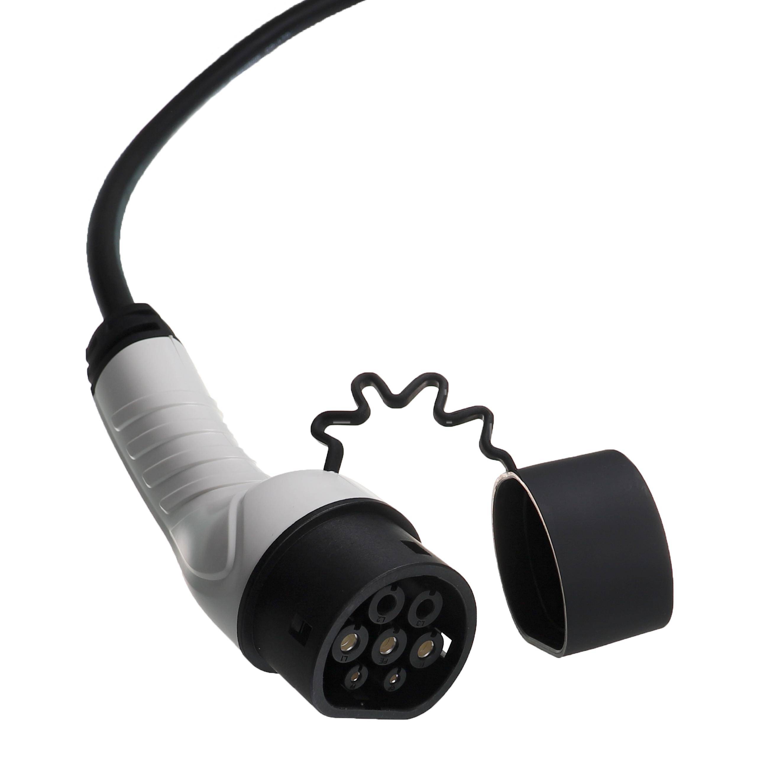 vhbw Ladekabel Typ 2 zu Typ F CEE 7/7 kompatibel mit Land Rover Defender PHEV, Defender Elektroauto, 1-phasig, 16 A, 3,5 kW, 7 m