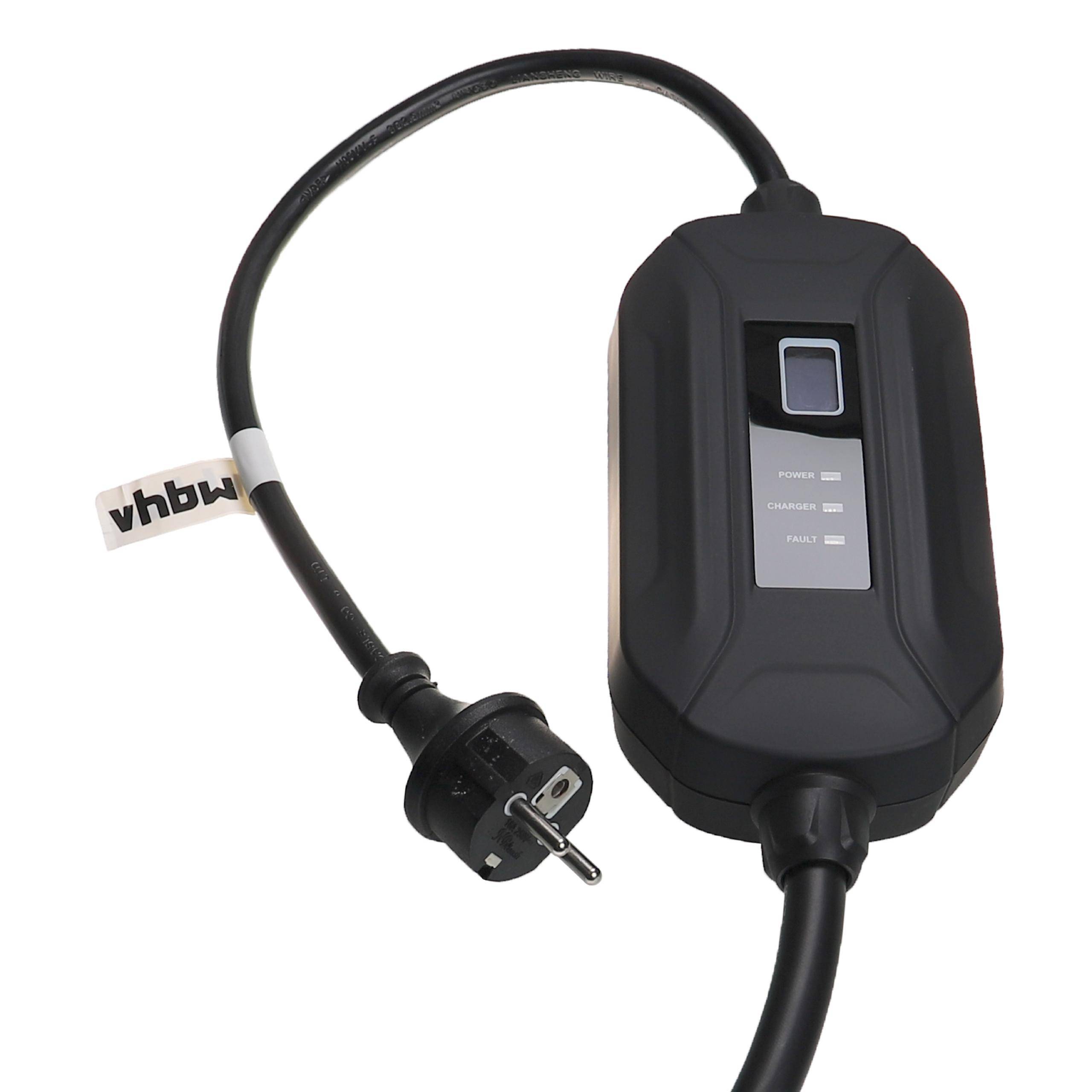 vhbw Ladekabel Typ 2 zu Typ F CEE 7/7 kompatibel mit Opel Combo e-Life Elektroauto, 1-phasig, 16 A, 3,5 kW, 3 m