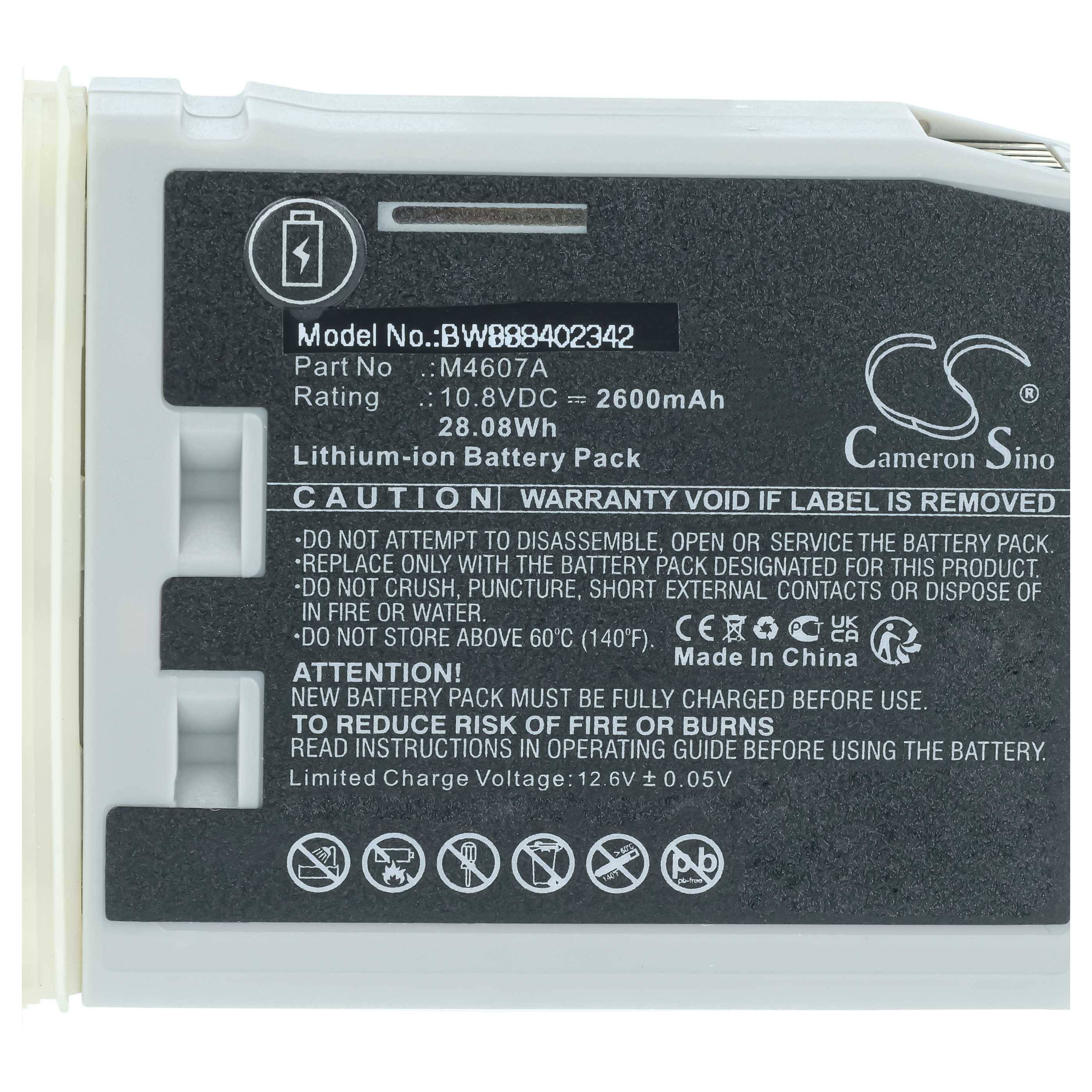 vhbw Akku Ersatz für Philips für Medizintechnik (2600 mAh, 10,8 V, Li-Ion)