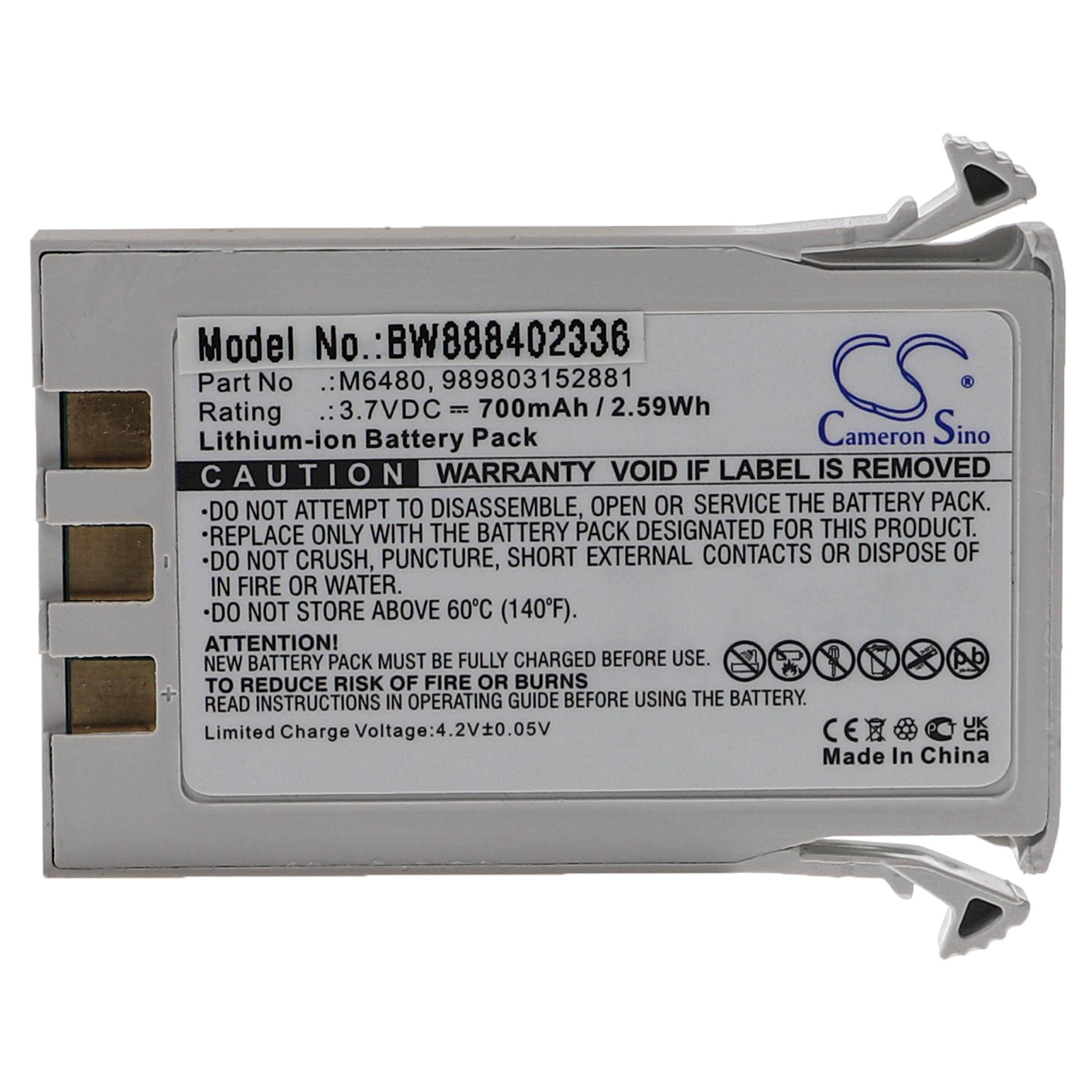 vhbw Akku kompatibel mit Philips Invivo 9067, 9065 Medizintechnik (700 mAh, 3,7 V, Li-Ion)