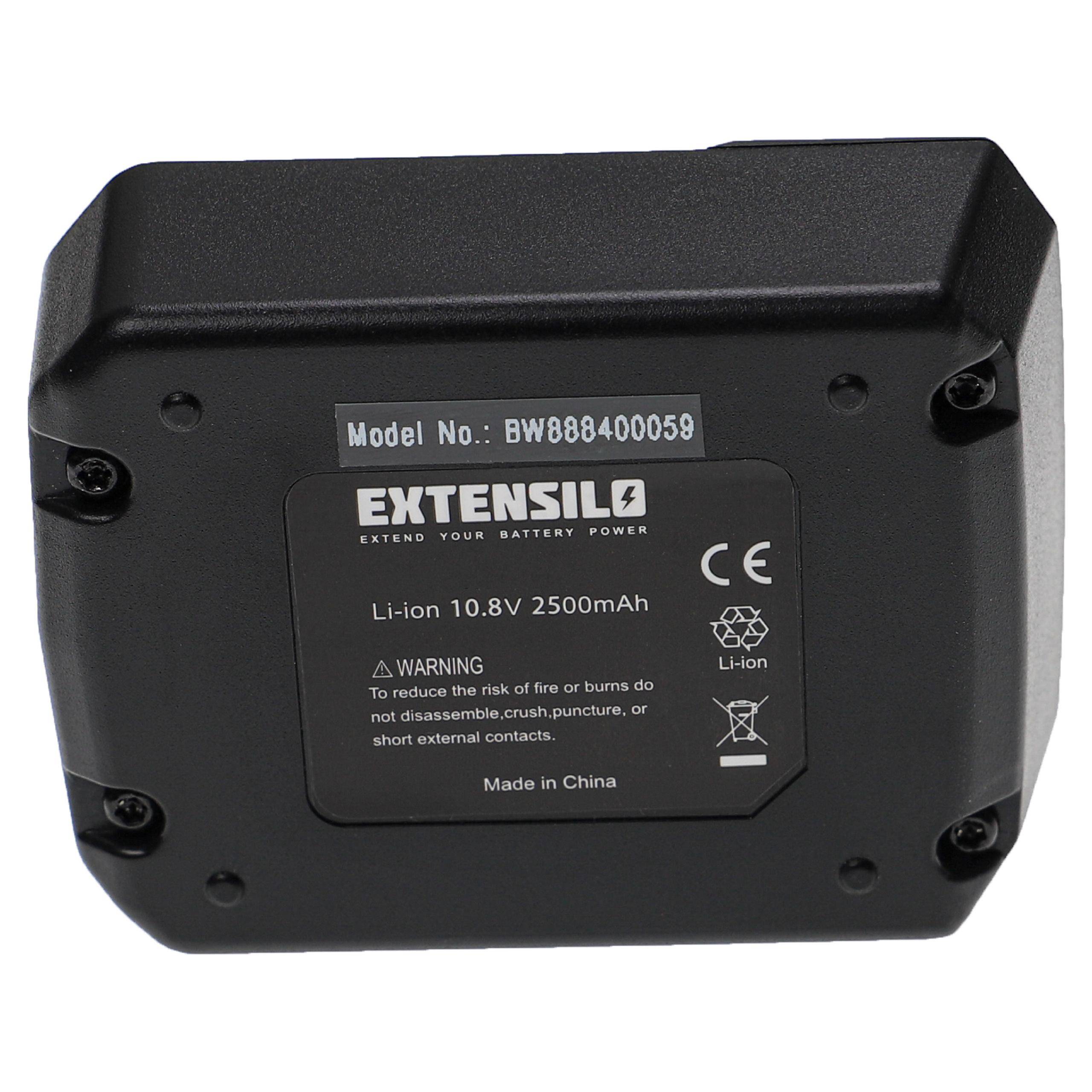 EXTENSILO 2x Akku kompatibel mit Hilti SID 2-A, SFD 2-A, SID 2-A12, SFD 2-A12, SFE 2-A12, SF 2H-A12 Werkzeug (2500 mAh, Li-Ion, 10,8 V)