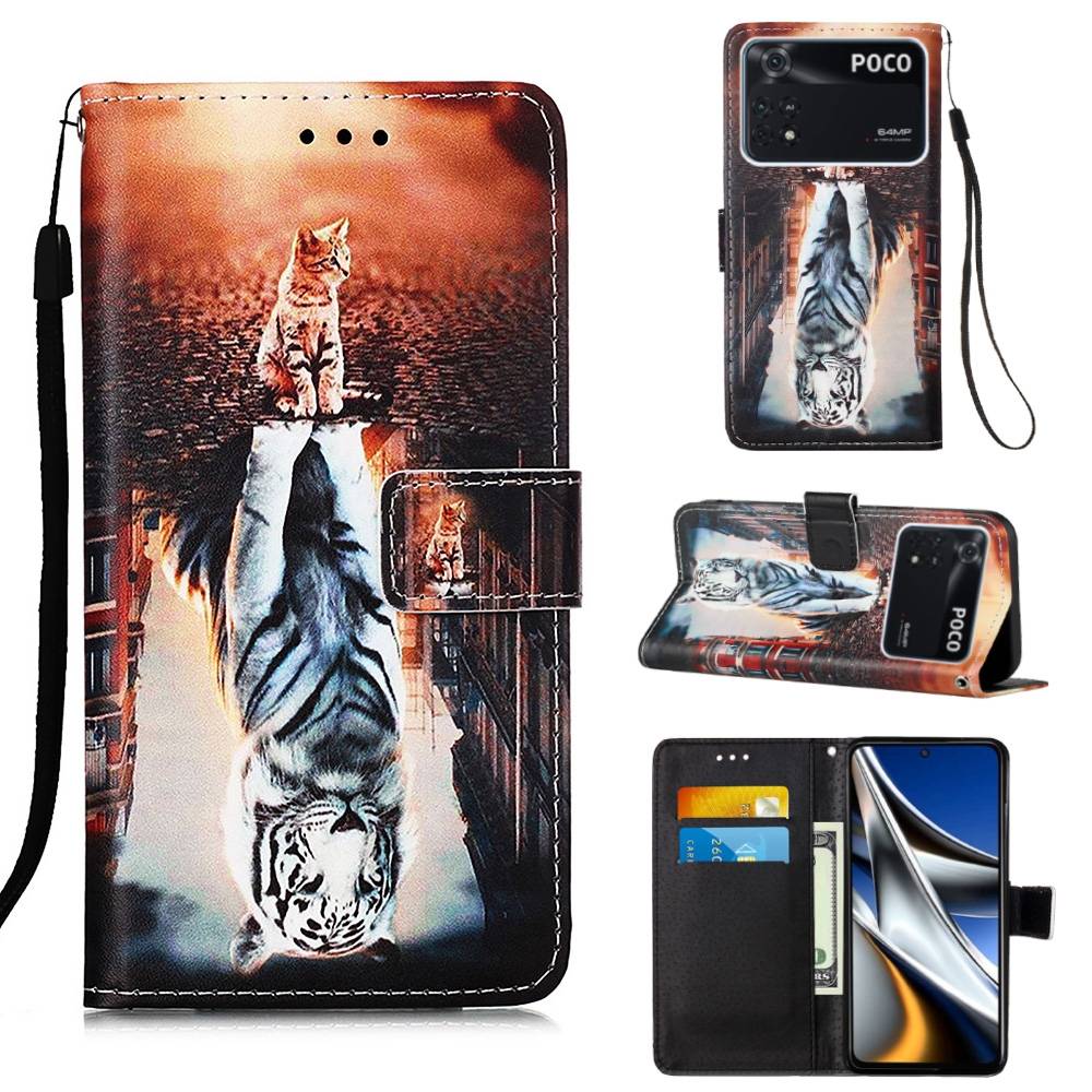 Für Xiaomi Poco X4 Pro 5G Kunstleder Handy Tasche Book Motiv 10 Schutz Hülle Case Cover Etui Neu