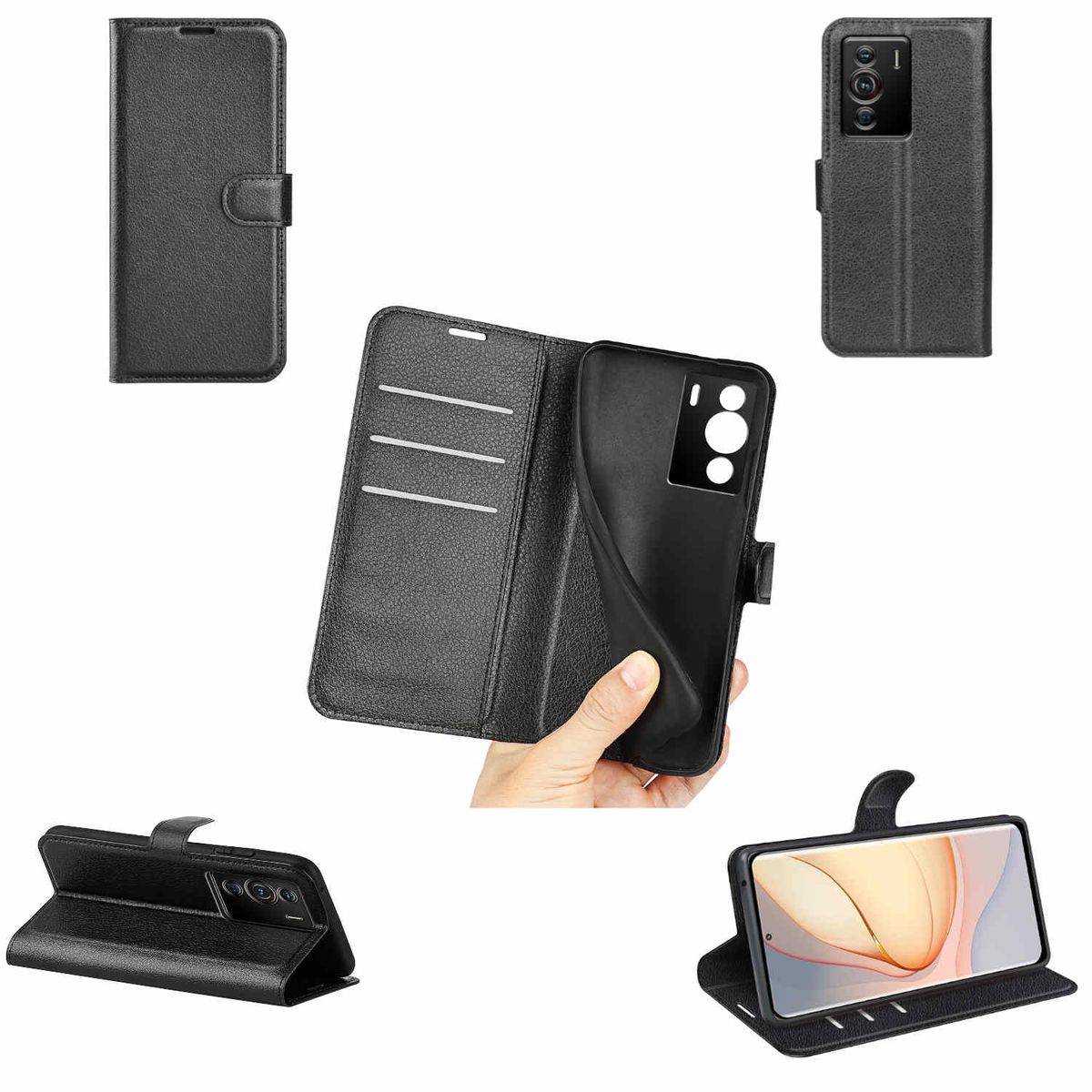 Für Sony Xperia 10 IV 4. Gen Handy Tasche Wallet Premium Schutz Hülle Case Cover Etuis Neu Zubehör Schwarz