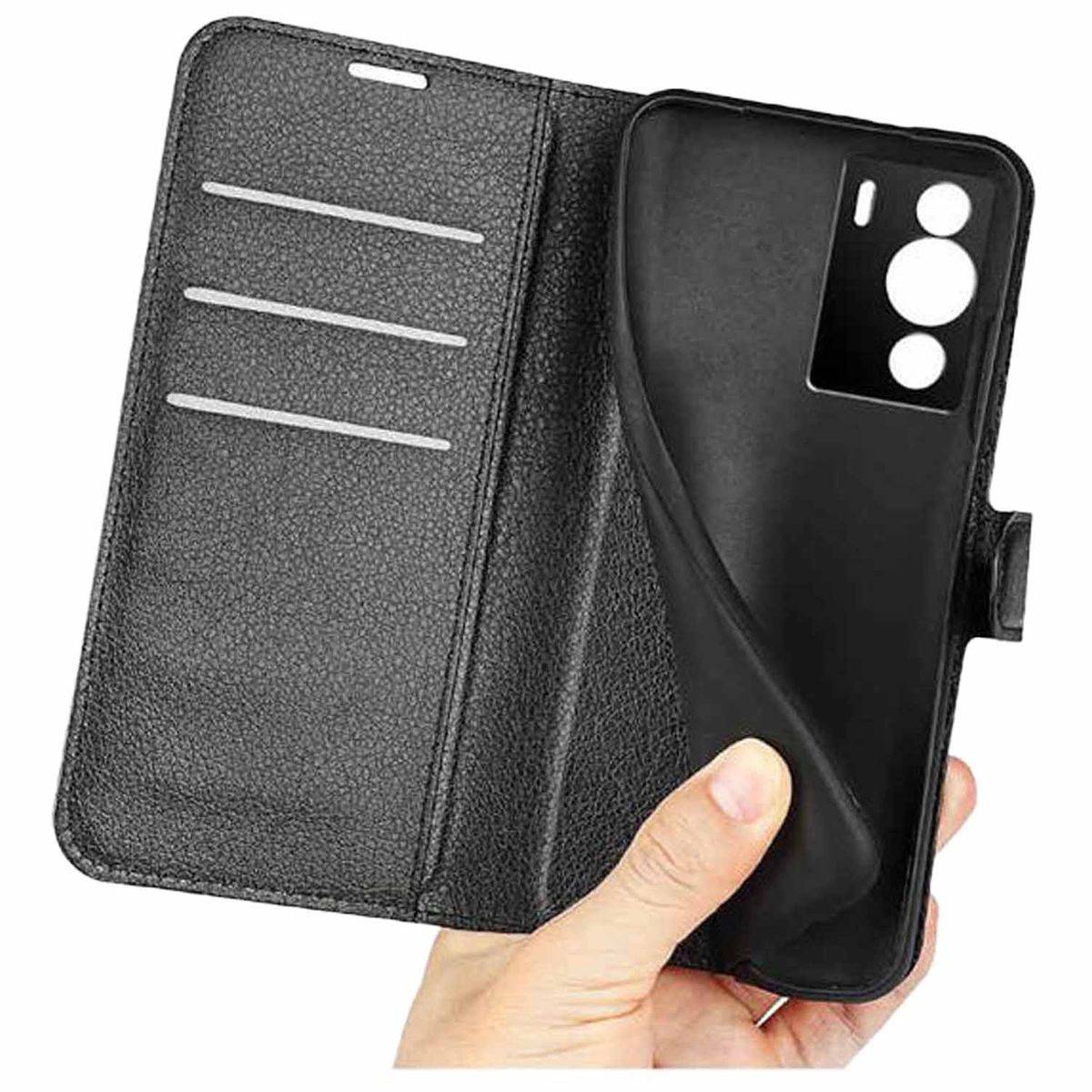 Für Sony Xperia 10 IV 4. Gen Handy Tasche Wallet Premium Schutz Hülle Case Cover Etuis Neu Zubehör Schwarz