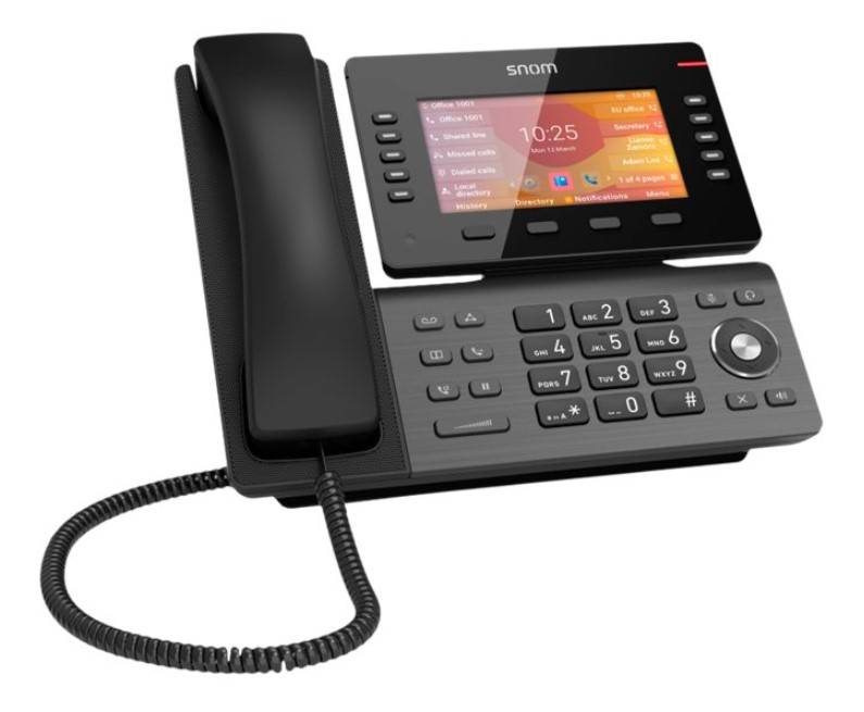 snom D865 - VoIP-Telefon - mit Bluetooth-Schnittstelle mit Rufnummernanzeige