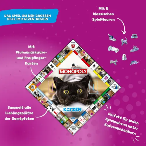 Monopoly - Katzen Brettspiel Gesellschaftsspiel Spiel Tiere Monopoly - Katzen Brettspiel Gesellschaftsspiel Spiel Tiere