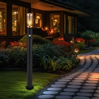 Standleuchte Außenbeleuchtung Stehleuchte mit Bewegungsmelder Garten Edelstahl, dimmbar Fernbedienung, 1x RGB LED 8,5W 806Lm warmweiß, DxH 7,6x110 Standleuchte Außenbeleuchtung Stehleuchte mit Bewegungsmelder Garten Edelstahl, dimmbar Fernbedienung, 1x RGB LED 8,5W 806Lm warmweiß, DxH 7,6x110