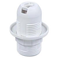 1 x E14 Lampenfassung (PBT), Gewindefassung mit Einbauring Weiß (RAL 9003) 1 x E14 Lampenfassung (PBT), Gewindefassung mit Einbauring Weiß (RAL 9003)