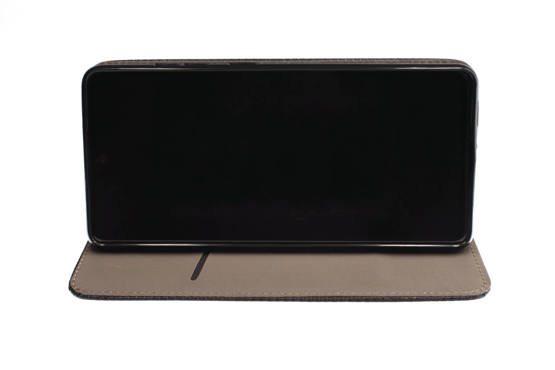 JAMCOVER Bookcase Texture Schwarz für Samsung Galaxy A17, Galaxy A17 5G - Handytasche mit Kartenfach und Standfunktion