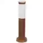 Wegeleuchten Außen Edelstahl Standleuchte Garten Terrassenlampe Außen stehend, holzoptik opal rustikal, 1x E27, DxH 7,6x45 cm Wegeleuchten Außen Edelstahl Standleuchte Garten Terrassenlampe Außen stehend, holzoptik opal rustikal, 1x E27, DxH 7,6x45 cm