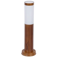 Wegeleuchten Außen Edelstahl Standleuchte Garten Terrassenlampe Außen stehend, holzoptik opal rustikal, 1x E27, DxH 7,6x45 cm Wegeleuchten Außen Edelstahl Standleuchte Garten Terrassenlampe Außen stehend, holzoptik opal rustikal, 1x E27, DxH 7,6x45 cm