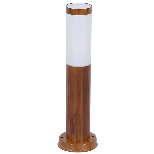 Wegeleuchten Außen Edelstahl Standleuchte Garten Terrassenlampe Außen stehend, holzoptik opal rustikal, 1x E27, DxH 7,6x45 cm Wegeleuchten Außen Edelstahl Standleuchte Garten Terrassenlampe Außen stehend, holzoptik opal rustikal, 1x E27, DxH 7,6x45 cm