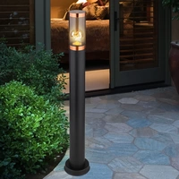 Stehlampe Garten Außenleuchte Aussenlampe Stehleuchte Wegeleuchten Edelstahl, Kupferakzent schwarz rauch, 1x E27, DxH 7,6x80 cm, 2er Set Stehlampe Garten Außenleuchte Aussenlampe Stehleuchte Wegeleuchten Edelstahl, Kupferakzent schwarz rauch, 1x E27, DxH 7,6x80 cm, 2er Set