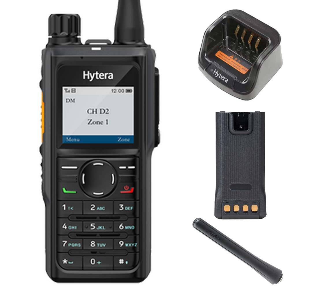 SET Hytera HP685 VHF 136-174MHz GPS Bluetooth Batterie Ladegerät Antenne AN0160H16 HP685GV1