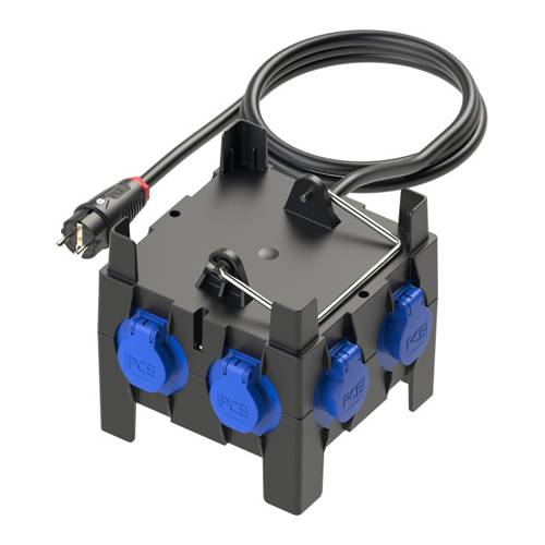 PC ELECTRIC 9030030 - Mobilverteiler "IMST MV" (Eingang: 1x Vollgummi-SK-Stecker + 2m Kabel | Ausgang: 7x