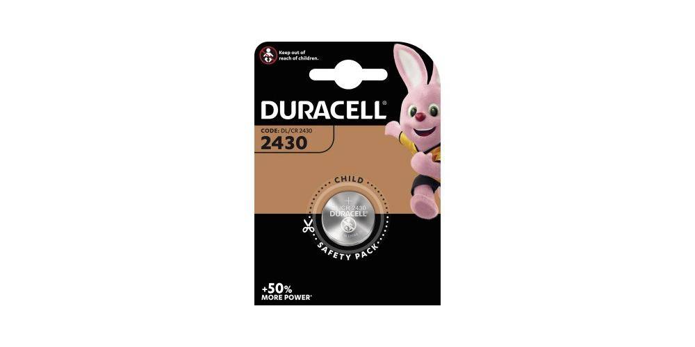 Duracell Knopfzelle Lithium CR2430 3V 285 mAh