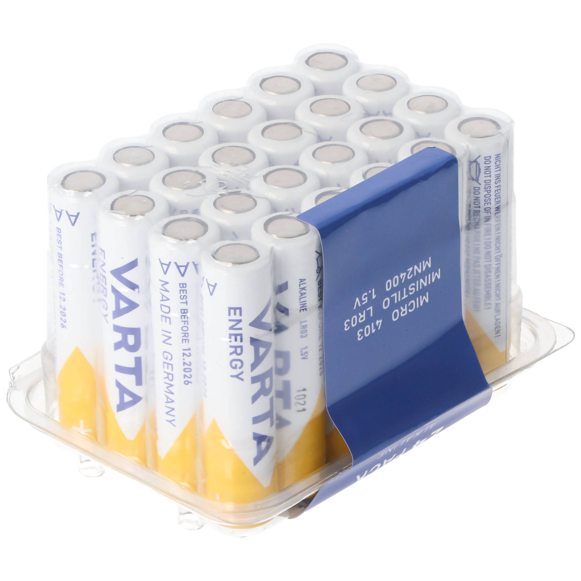 24er Sparpack Varta Energy 4103 Micro inklusive Aufbewahrungsbox