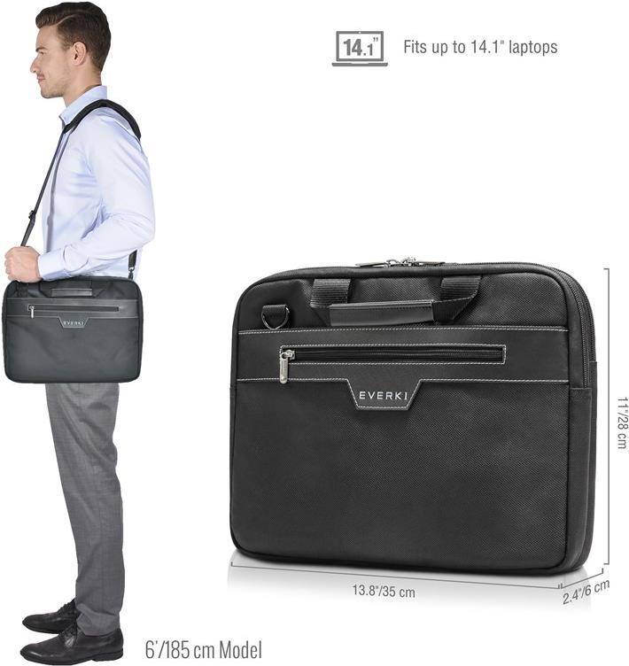 Everki Business 414 - Aktenkoffer - 35,8 cm (14.1 Zoll) - 630 g - Briefcase - 14