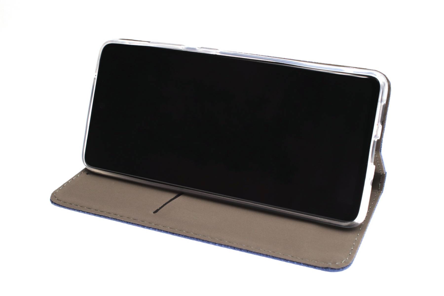 JAMCOVER Bookcase Texture Marineblau für Samsung Galaxy A36 5G, Galaxy A56 5G
