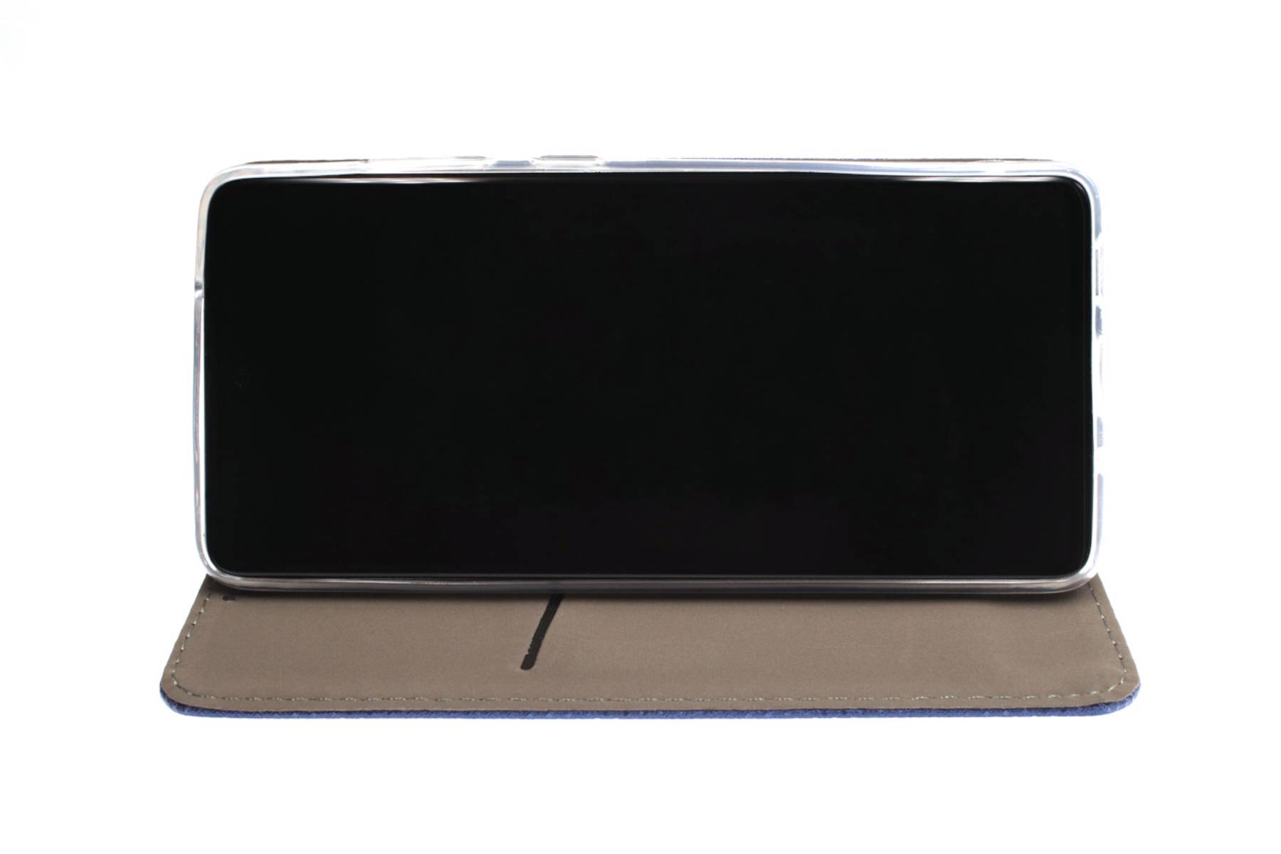 JAMCOVER Bookcase Texture Marineblau für Samsung Galaxy A36 5G, Galaxy A56 5G