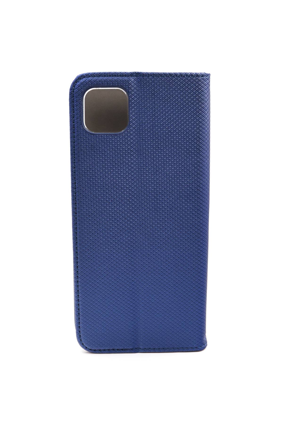 JAMCOVER Texture Bookcover Marineblau für Samsung Galaxy A22 5G