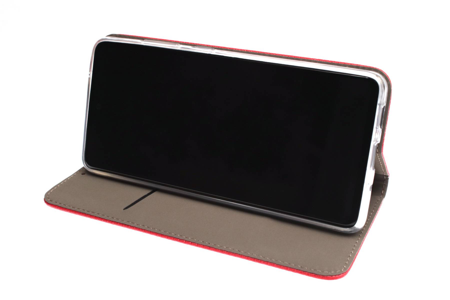 JAMCOVER Bookcase Texture Rot für Motorola moto g86 5G