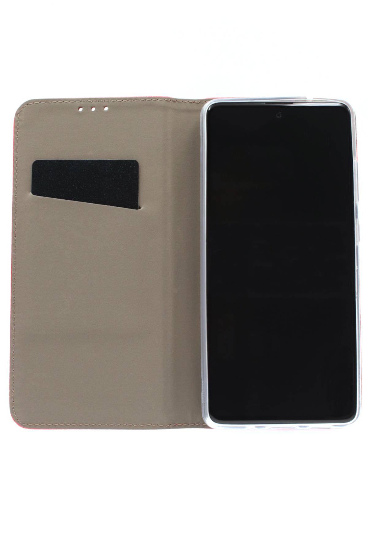 JAMCOVER Bookcase Texture Rot für Motorola moto g56 5G