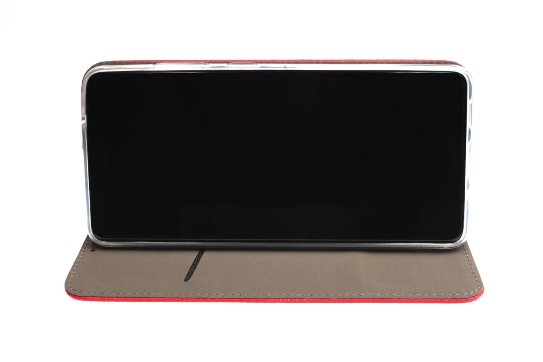 JAMCOVER Bookcase Texture Rot für Samsung Galaxy A16, A16 5G