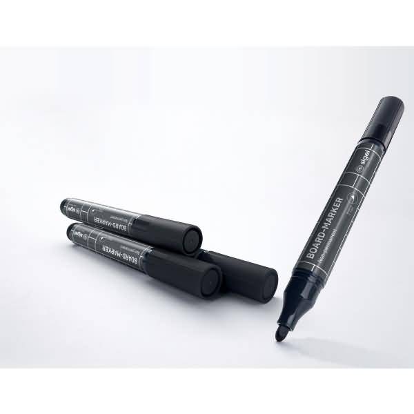 Board-Marker Rundspitze 2-3mm Tinte schwarz 4 Stück