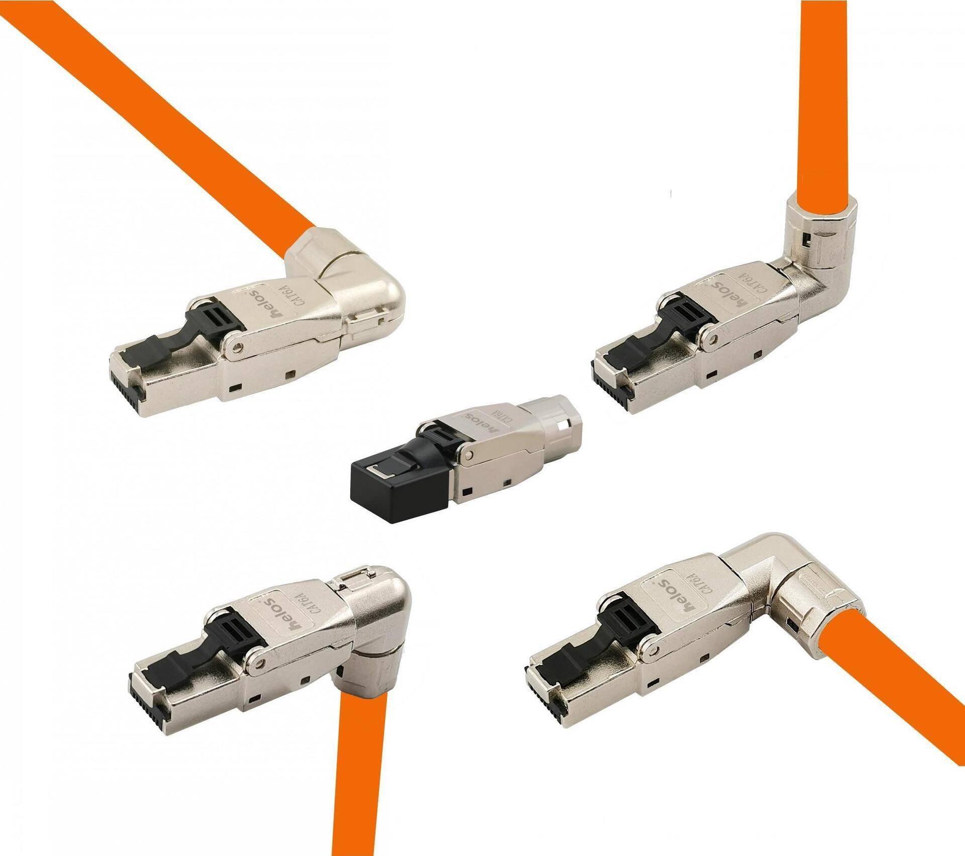 Helos feldkonfektionierbarer Premium Cat 6A Stecker 5-Ausführungen