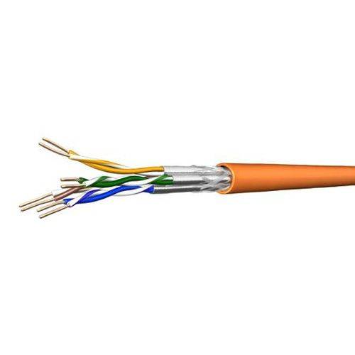 Draka Installationskabel UC900 HS23,Cat. 7, S/FTP (PiMF), halogenfrei, orange, 100 m Ring