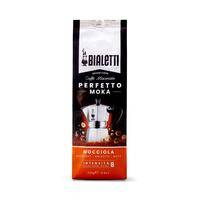 Bialetti Perfetto Moka Nocciola, Kaffee gemahlen 250g Gourmetkaffee mit Haselnuss-Aroma, mittlere Röstung, 20% Arabica, 80% Robusta, Intensität: