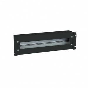Triton - Rack-Schiene mit Schutzschalter - Schwarz, RAL 9005 - 3U - 48.3 cm (19"")