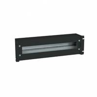 Triton - Rack-Schiene mit Schutzschalter - Schwarz, RAL 9005 - 3U - 48.3 cm (19"")