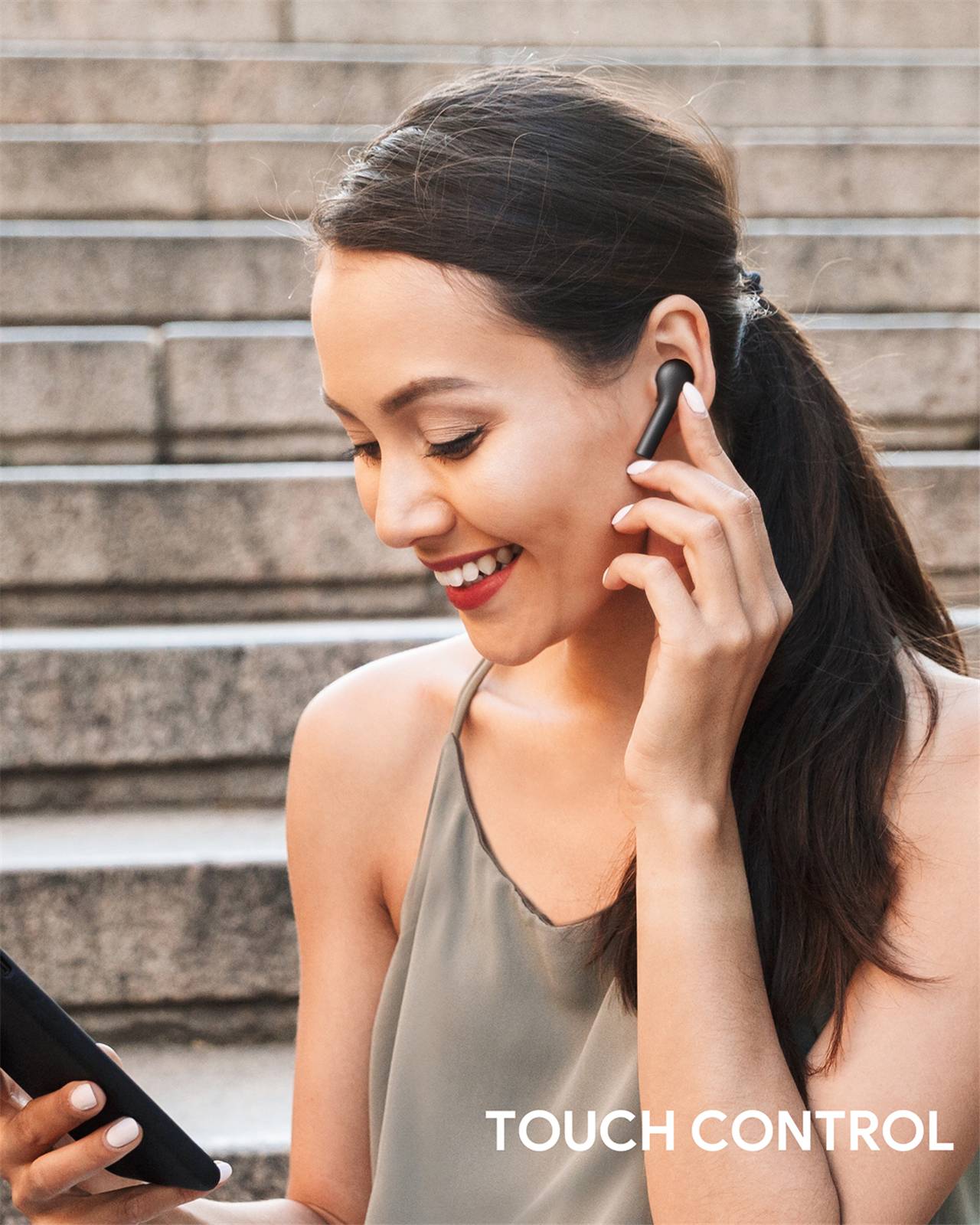 EP-T21 True Wireless Ohrhörer 35 Stunden Spielzeit Schwarz