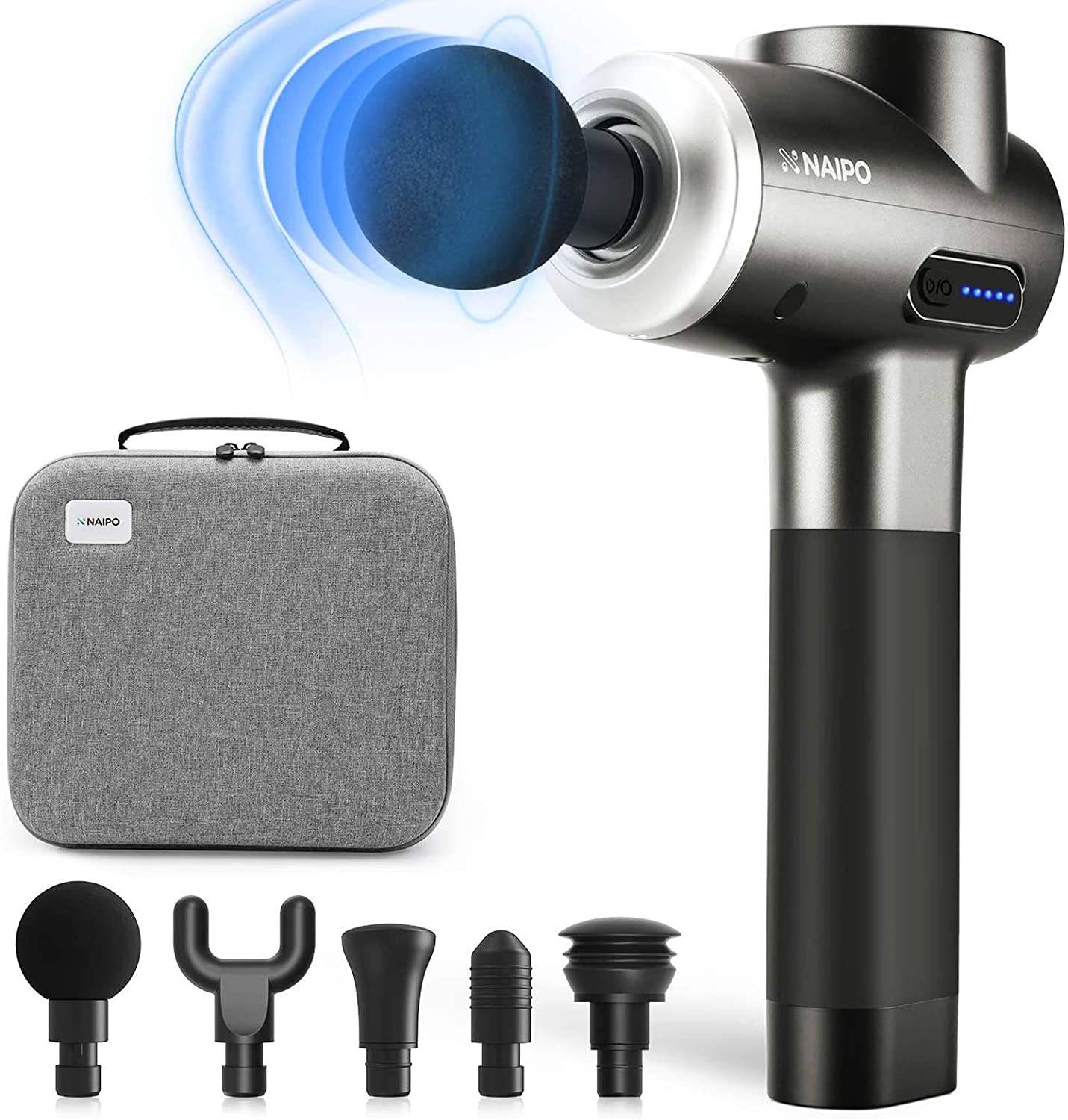 NAIPO Massagepistole »MGPC-007«, NAIPO Massage Gun Tiefengewebe Muskel Percussion Massagegerät