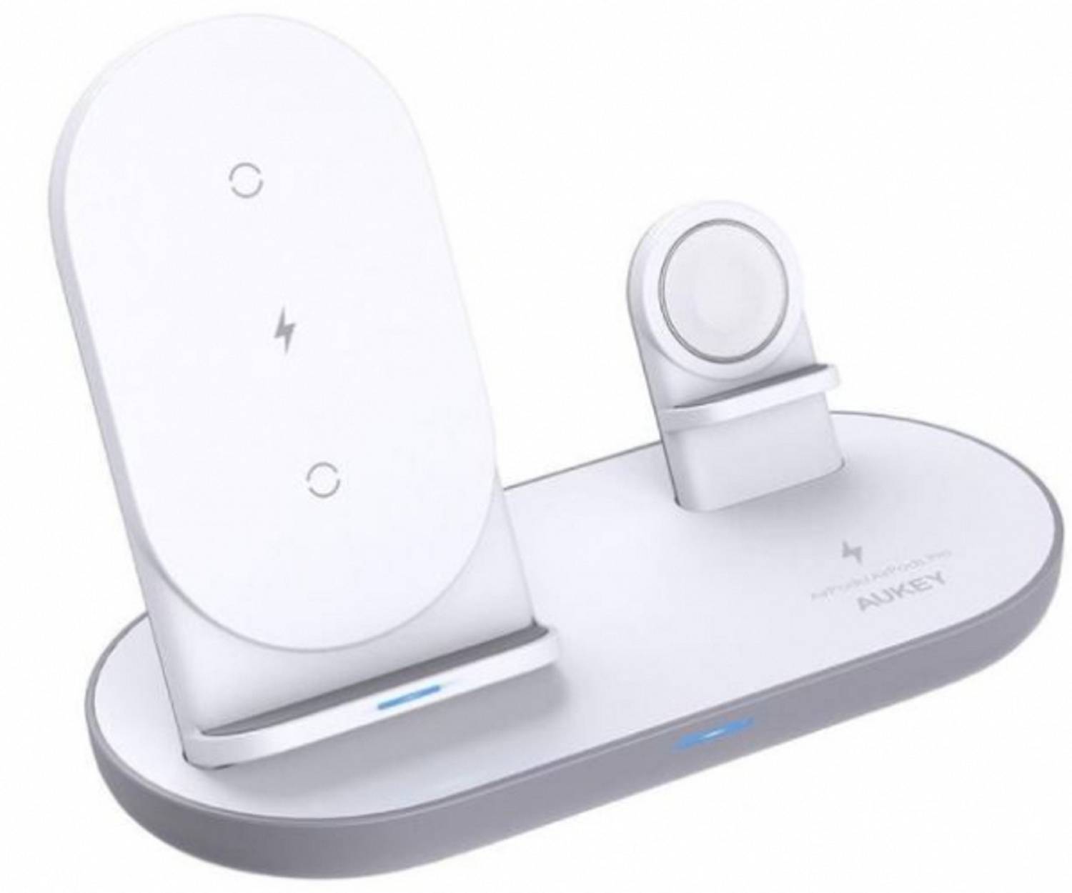 Aukey LC-A3-Whi Aircore Wireless Charger 15W Weiß, Kabelloses Laden, magnetisches Ladegerät