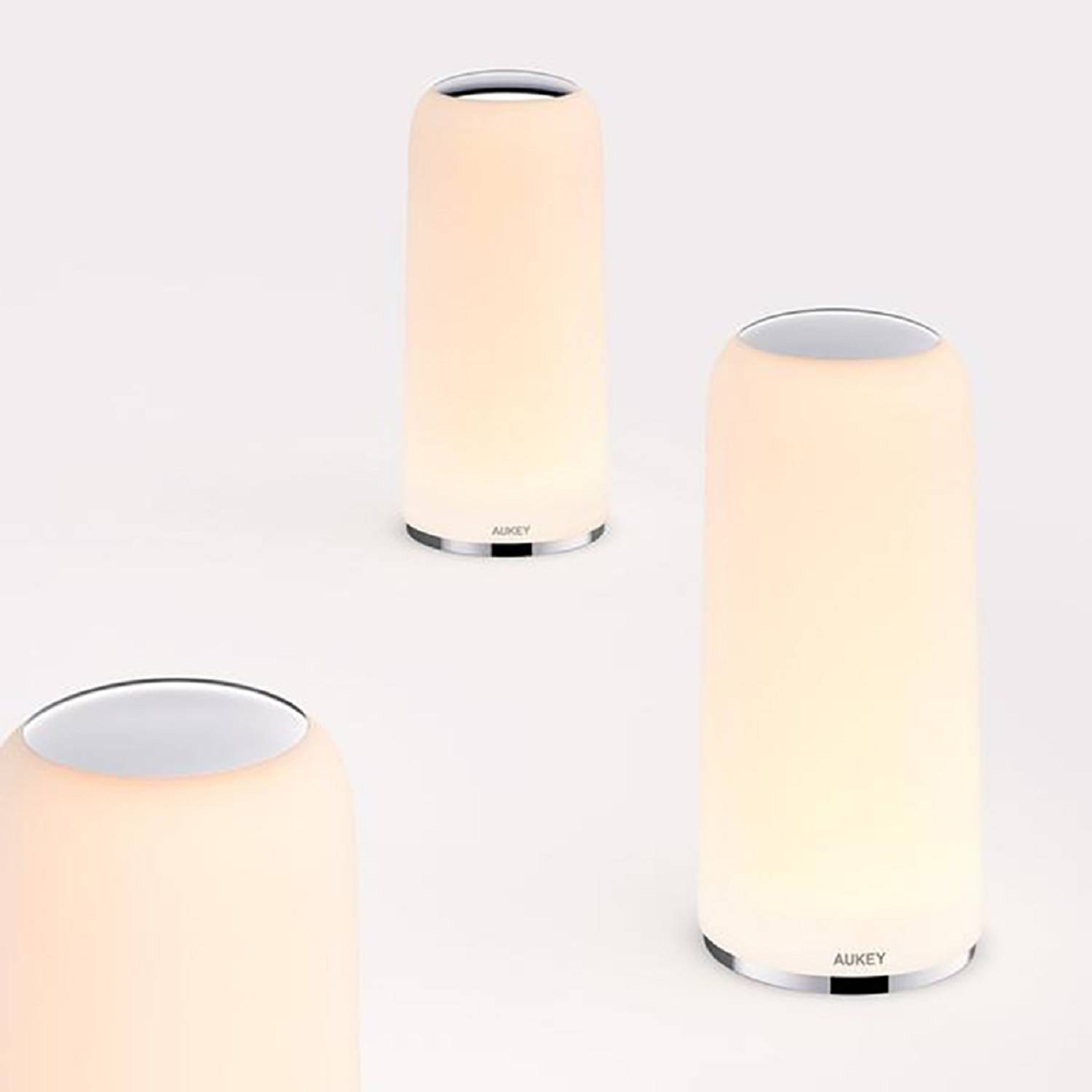 AUKEY LED Nachttischlampe »LT-T7«, (300 Lumen Licht, Dimmbares warmes Weißlicht, Berührungssteurung, Geeignet für Schlaf- und Wohnzimmer, Energie