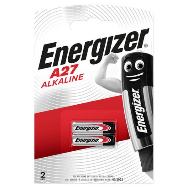 Batterie A27 Alkaline 12 Volt weiß/rot 2 Stück.