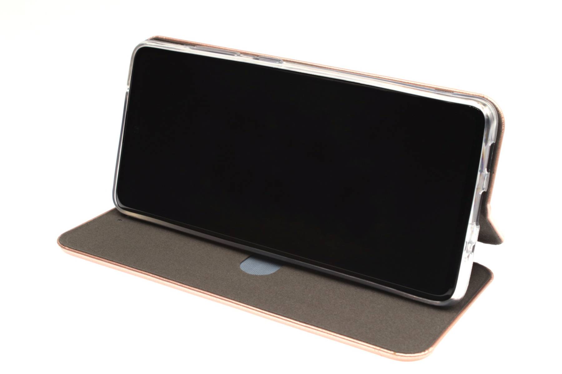 JAMCOVER Bookcase Rounded f. Samsung Galaxy A13, A13 NE, A13 4G - Handytasche mit abgerundeten Kanten, Kartenfach & Standfunktion