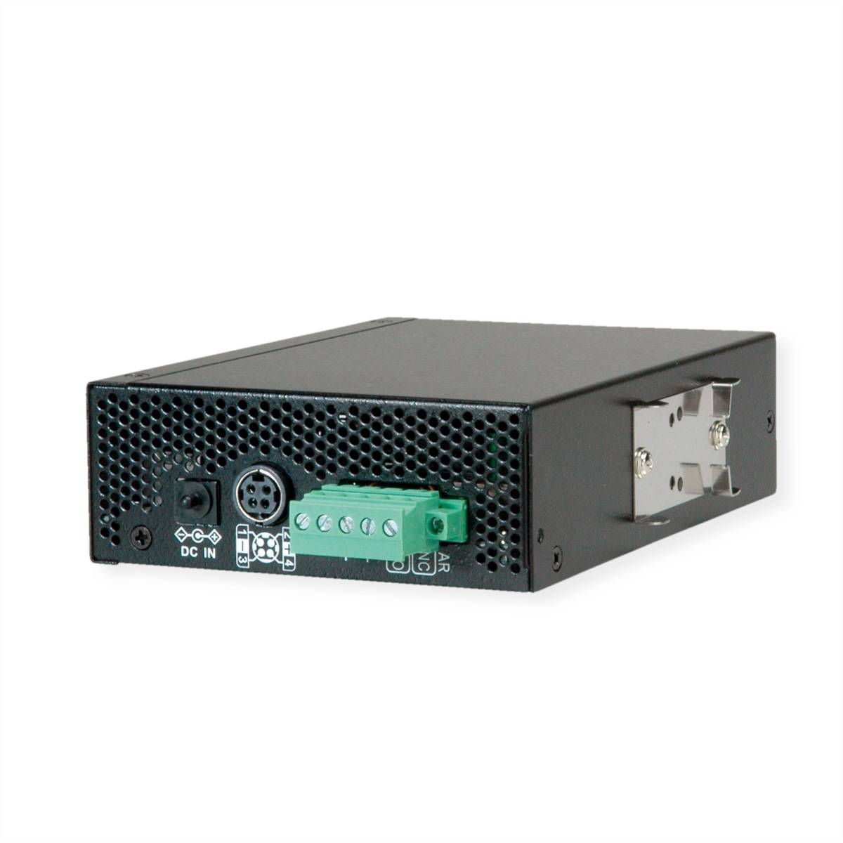 ROLINE Industrie Konverter Gigabit Ethernet - Dual Speed 100/1000 Fiber, mit PoE Funktion