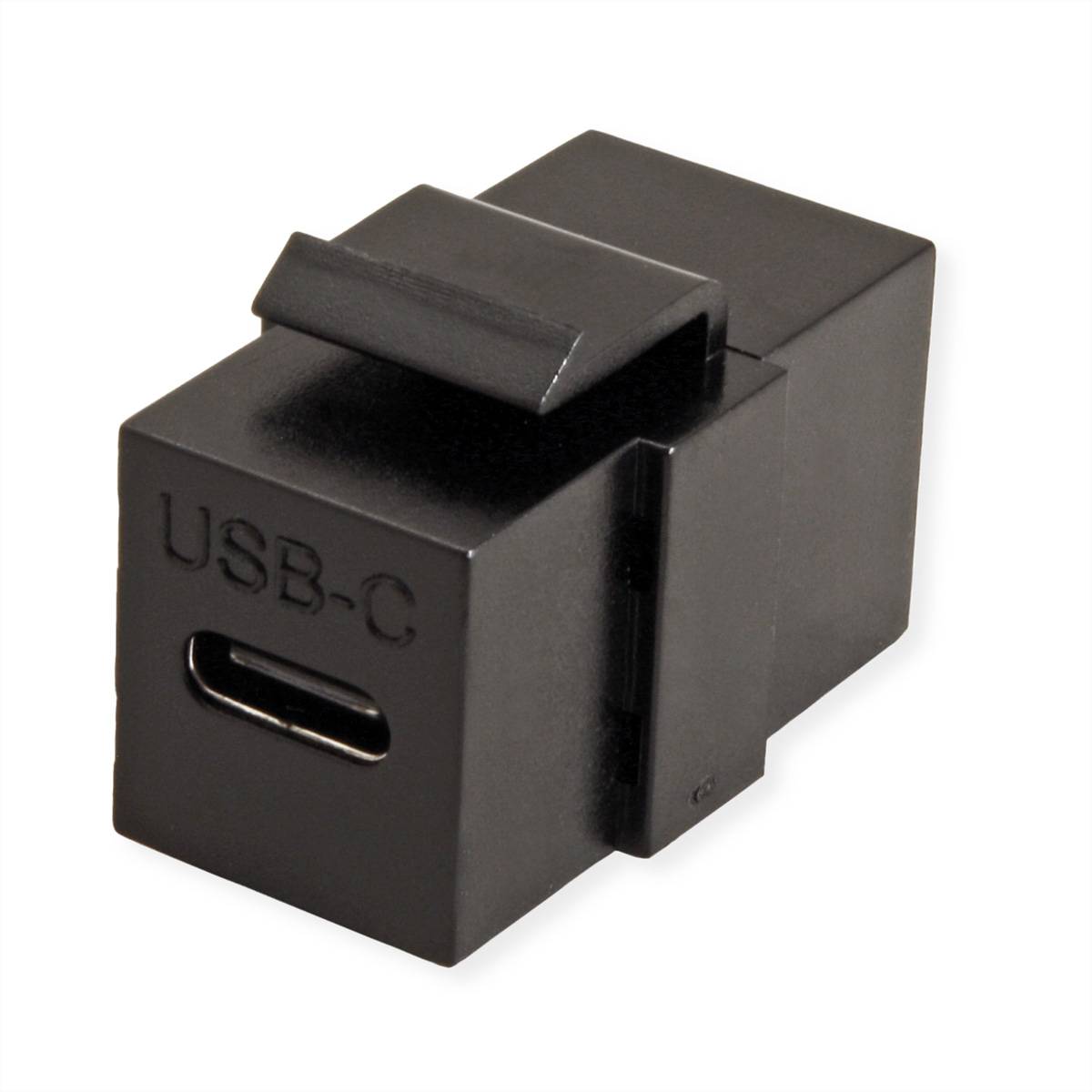 VALUE USB Typ C Keystone Modul, schwarz