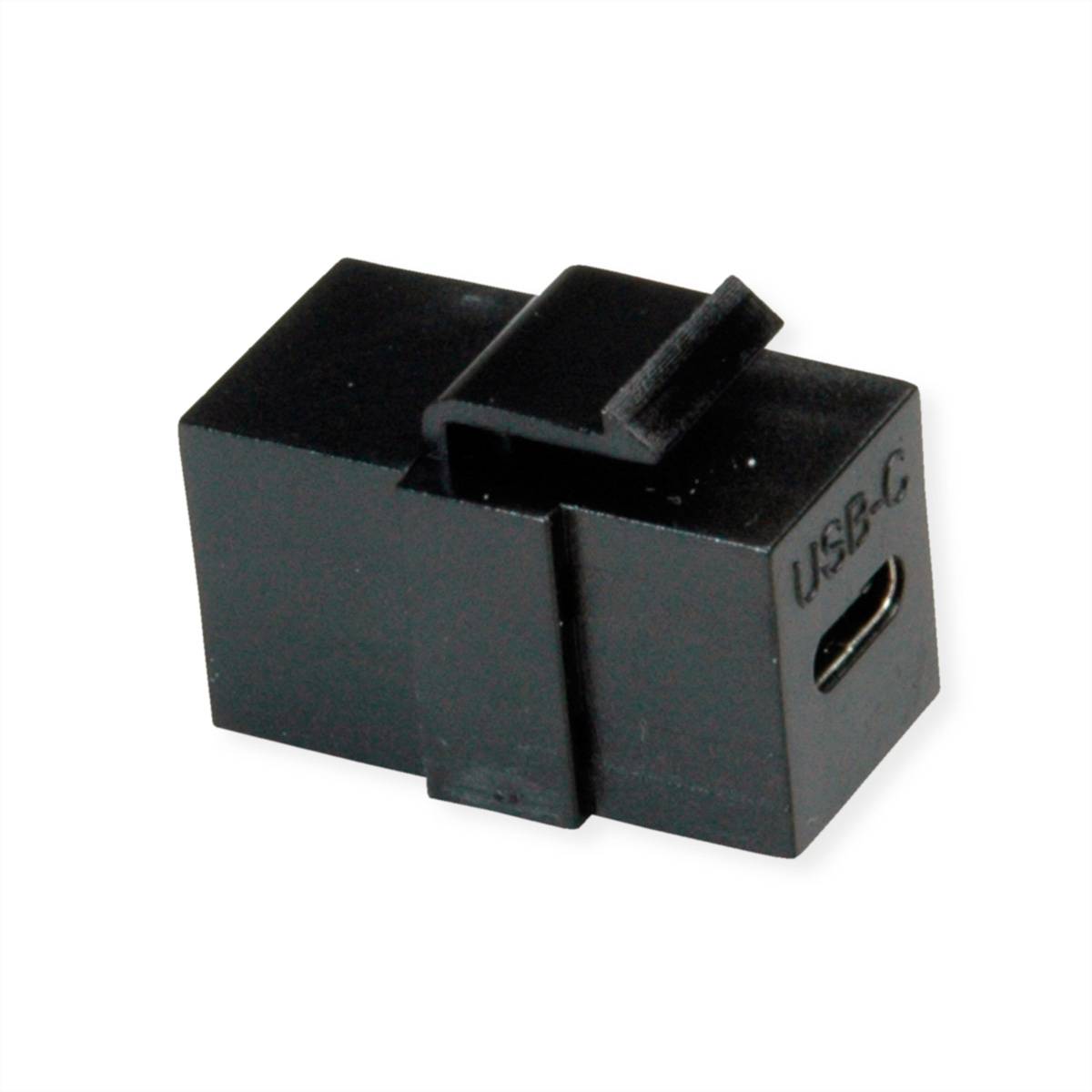 VALUE USB Typ C Keystone Modul, schwarz