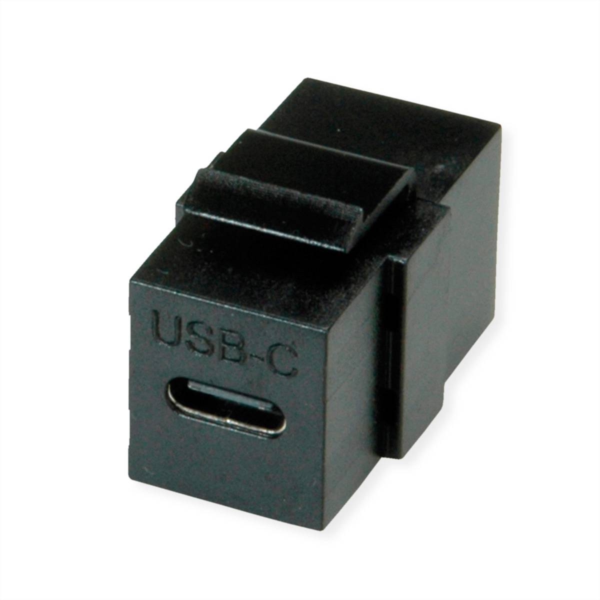 VALUE USB Typ C Keystone Modul, schwarz