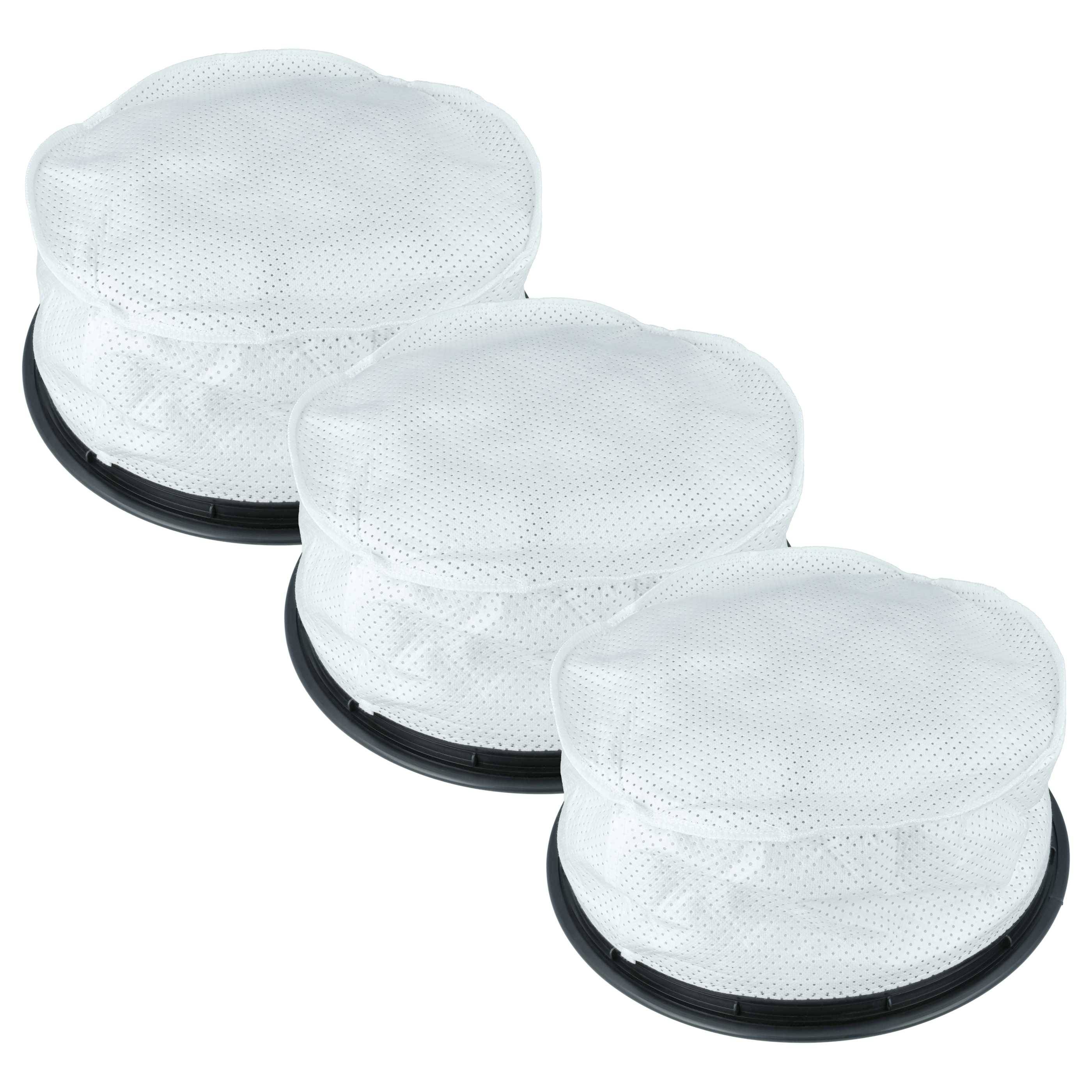 vhbw 3x Rundfilter kompatibel mit Numatic Ramoneur VA 40 2, PSP200A, PSP200, PVR-200A, PVT 390 ASPITROLLEY, PSP370, PVT-220A, PSP370A