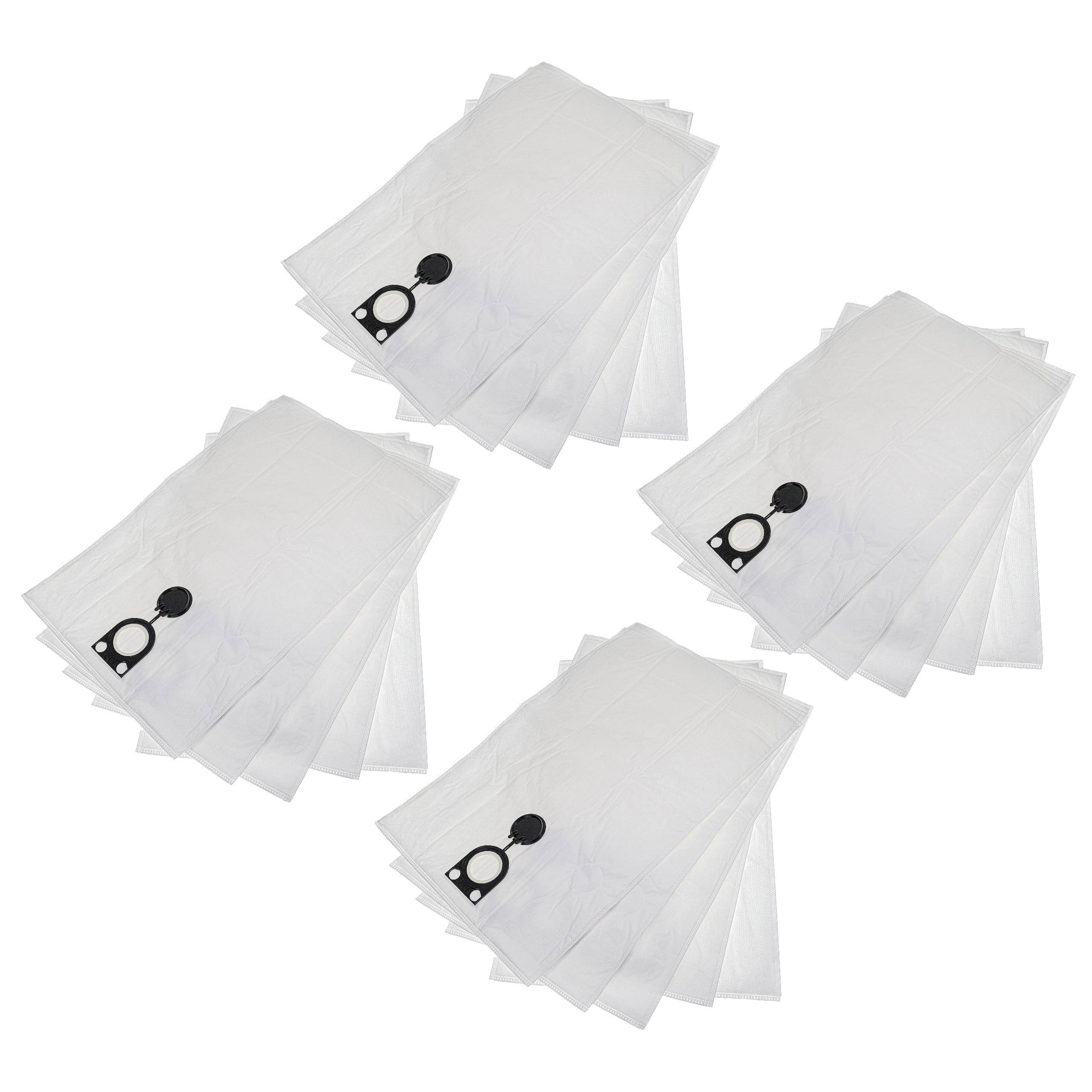 vhbw 20x Staubsaugerbeutel kompatibel mit Bosch GAS 50, GAS 50 M Staubsauger - Mikrovlies, 45cm x 33,5cm Weiss