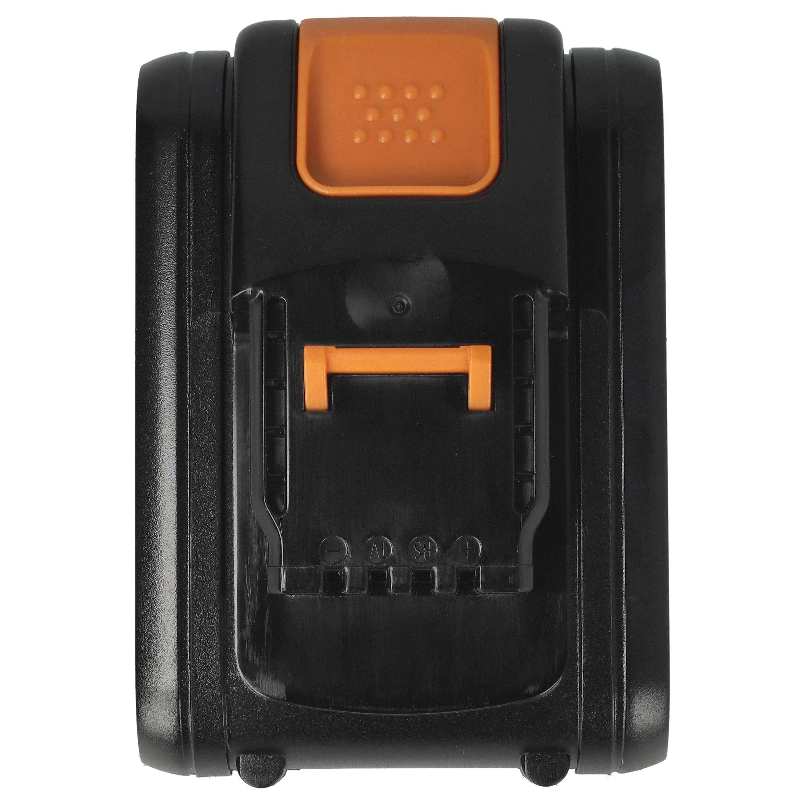 EXTENSILO Akku kompatibel mit Worx WG154E, WG152, WG151E.5, WG153, WG154, WG156, WG155, WG155.5 Elektrowerkzeug (2500 mAh, Li-Ion, 20 V)