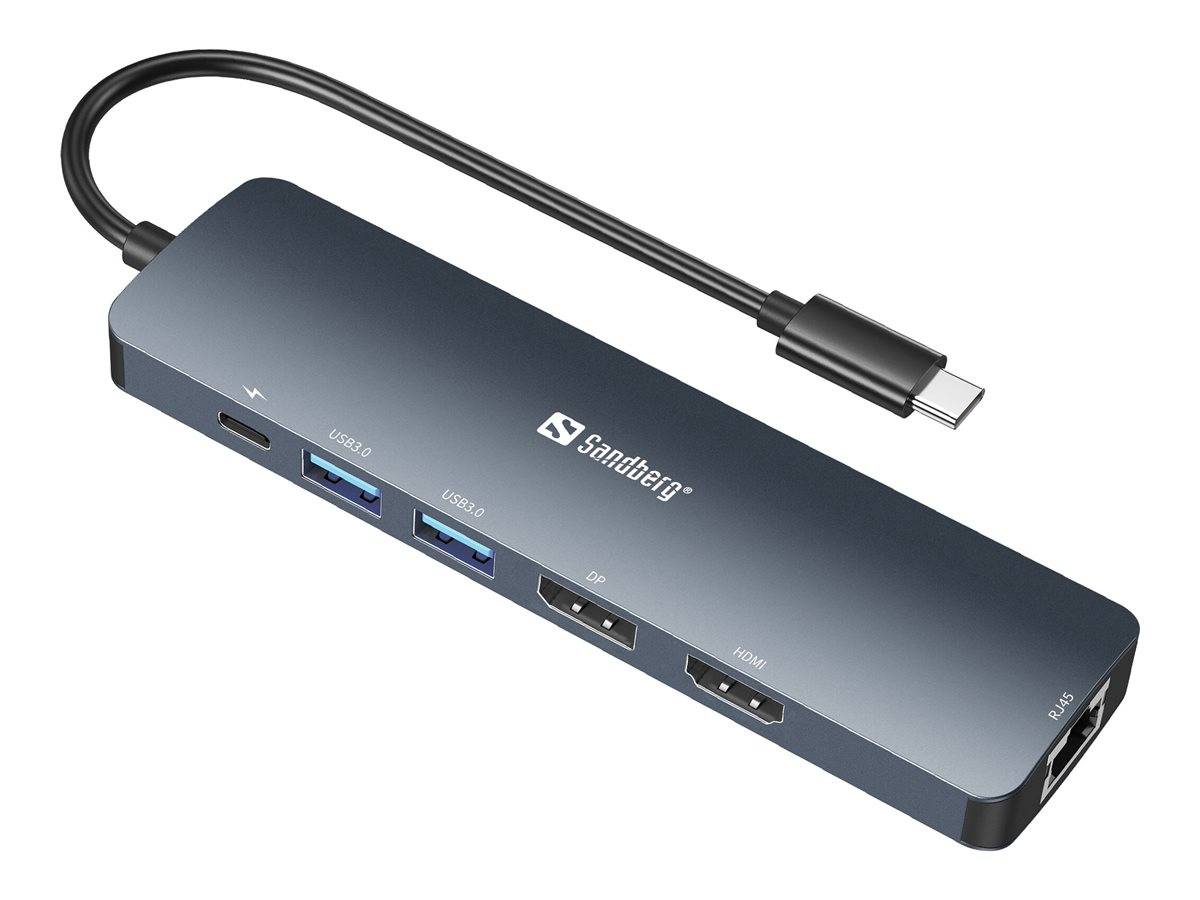 Sandberg - Dockingstation - USB-C - HDMI, DP