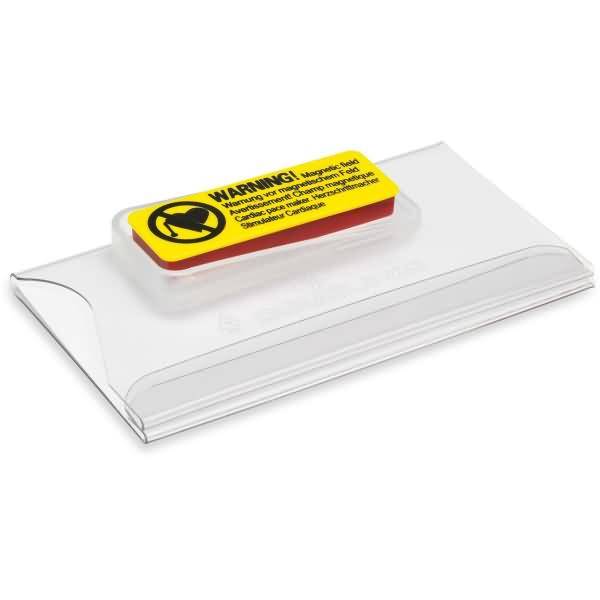 Namensschild Magnet Kunststoff transparent 75x40mm VE=25 Stück