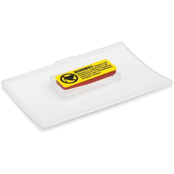 Namensschild Magnet Kunststoff transparent 75x40mm VE=10 Stück